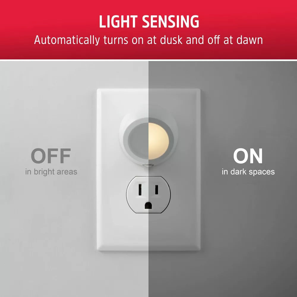 360° Rotatable Plug-in LED Sensor Night Light 2 Pack view 4