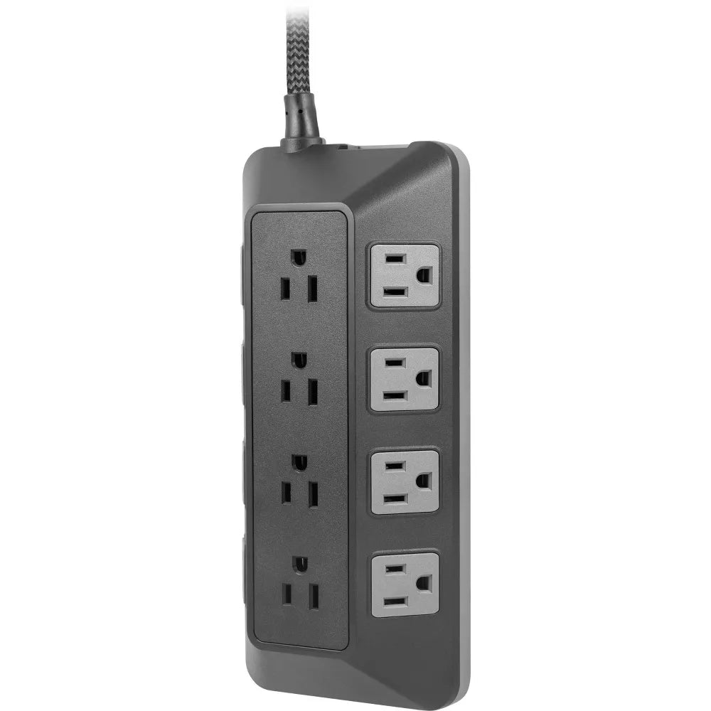 12-Outlet Multi-direction Surge Protector Power Strip with 8ft Braided Flat Plug Cord view 3